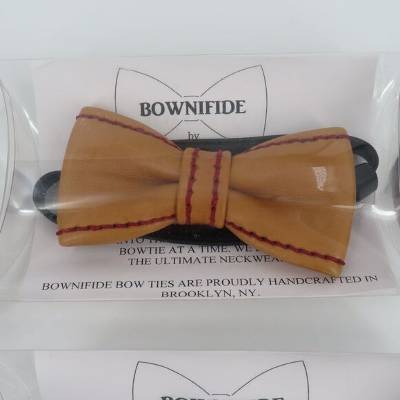 Bownifide by Christopher Martin Exotic Leather Bowtie Collection NEW One Size OS - Picture 3 of 11